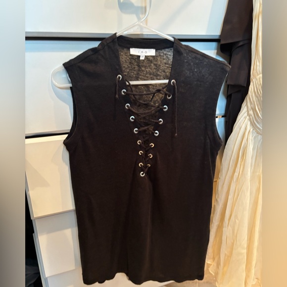 IRO lace up tank - Picture 2 of 4